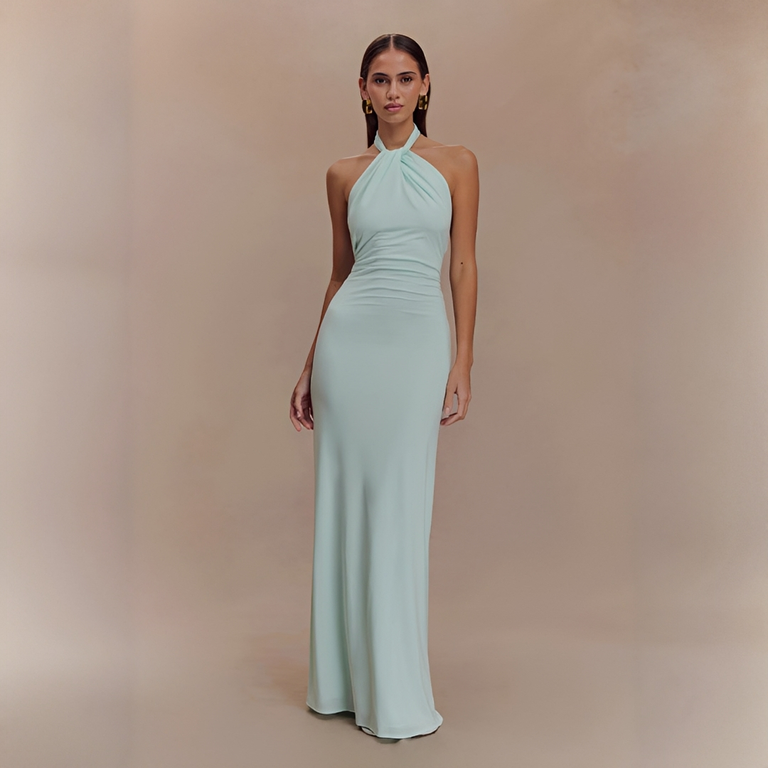 Mabel - Elegant Long Dress with Open Back