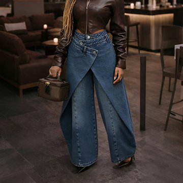 Cheska - Stylish Cross Front Trousers