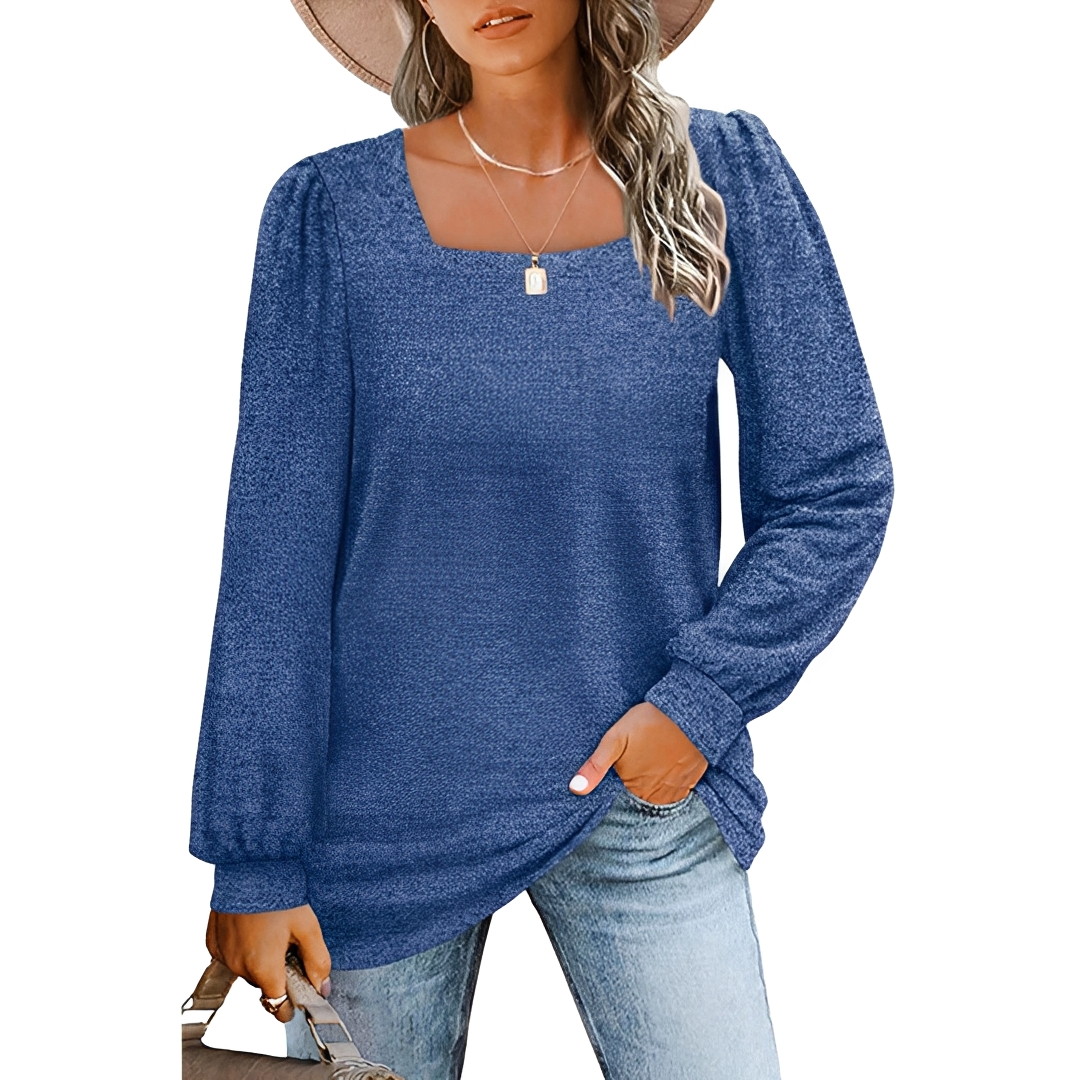 Jaylin - Stylish Square Neckline Shirt