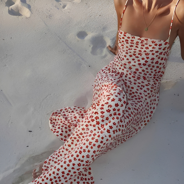 Emily - Long strap dress with a flowing style