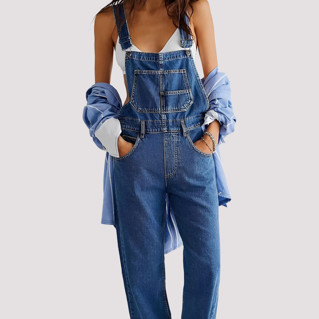 Sophie - Women's casual, loose denim jumpsuit