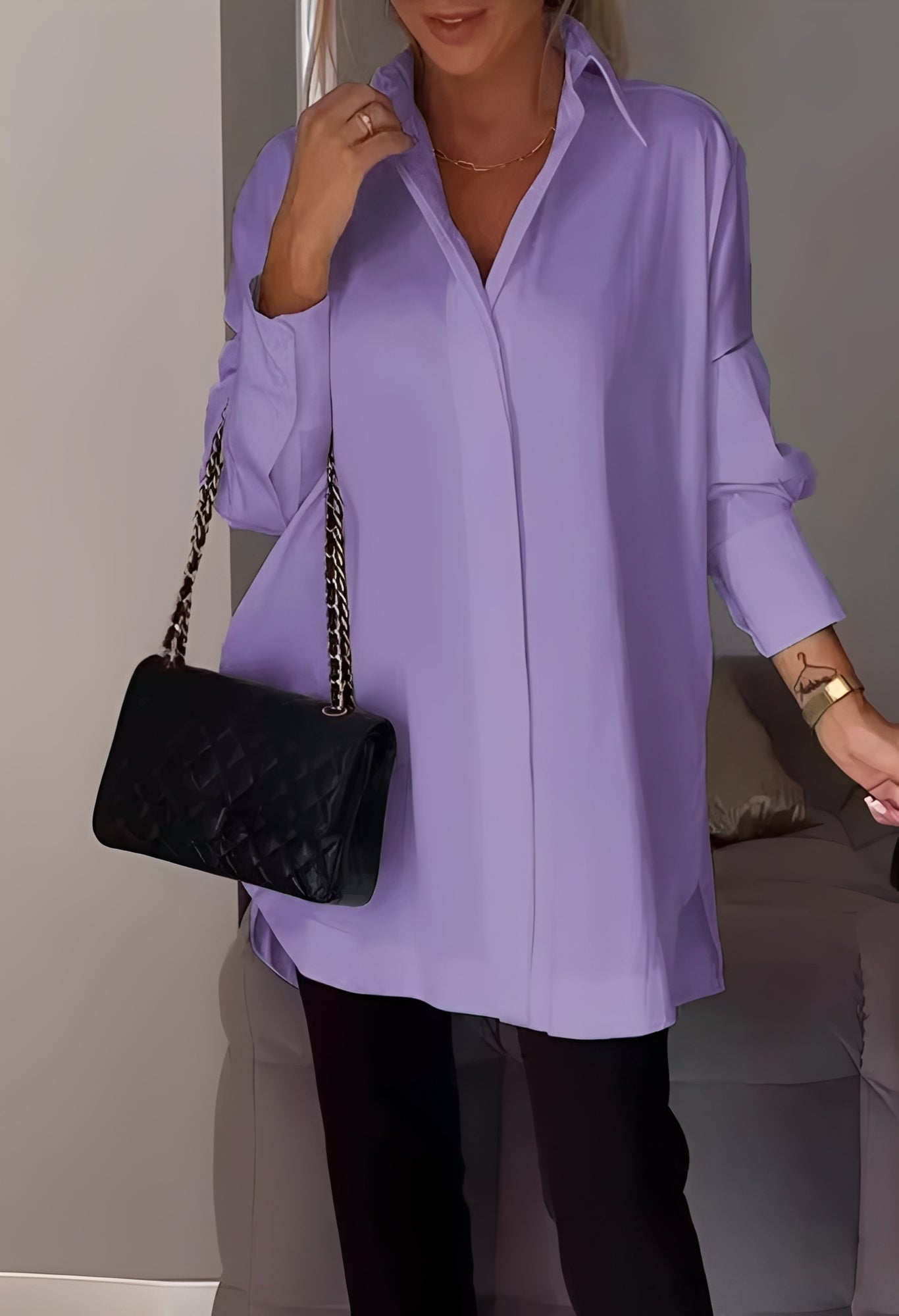 Lauren - Trendy Long-sleeved Shirt