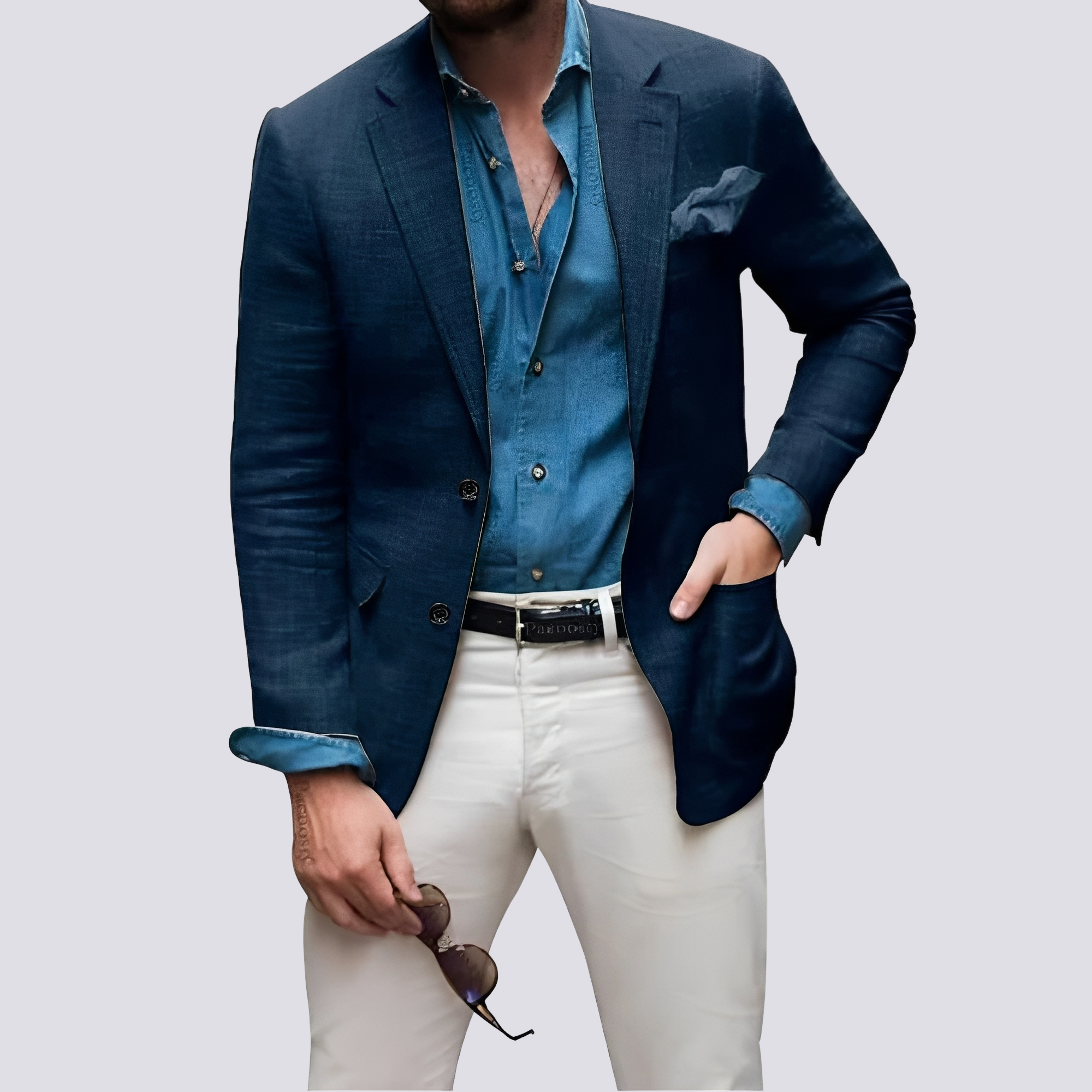 Glenn - Elegant jacket for men with buttons