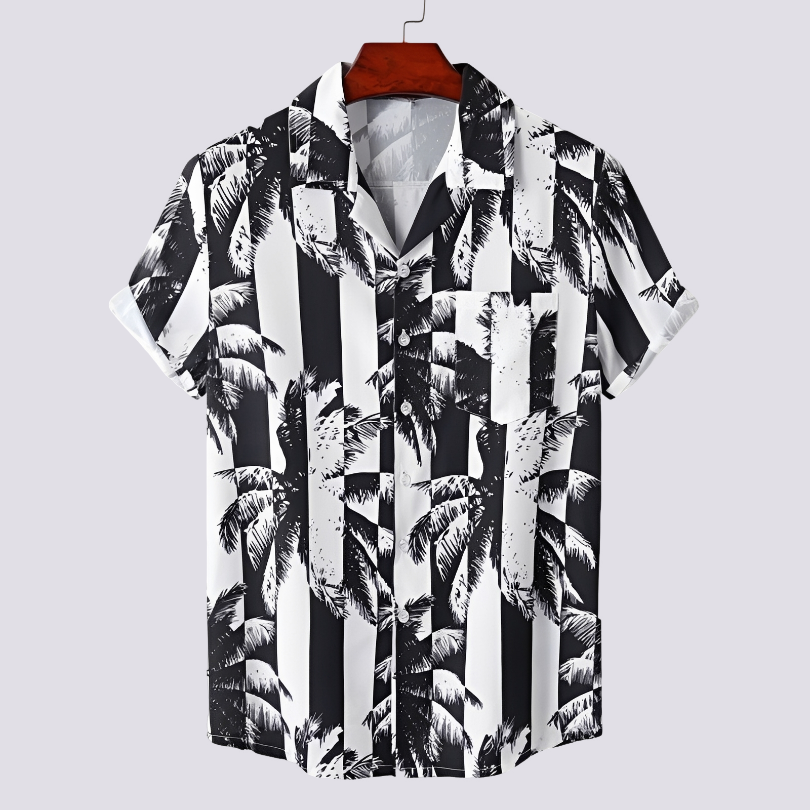 Ronan - Men's stylish polo shirt with Hawaiian design