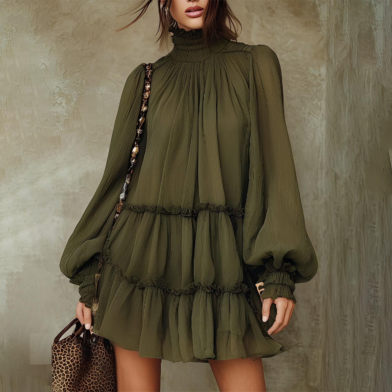 Mayeth - Stylish Ruffled Mini Dress