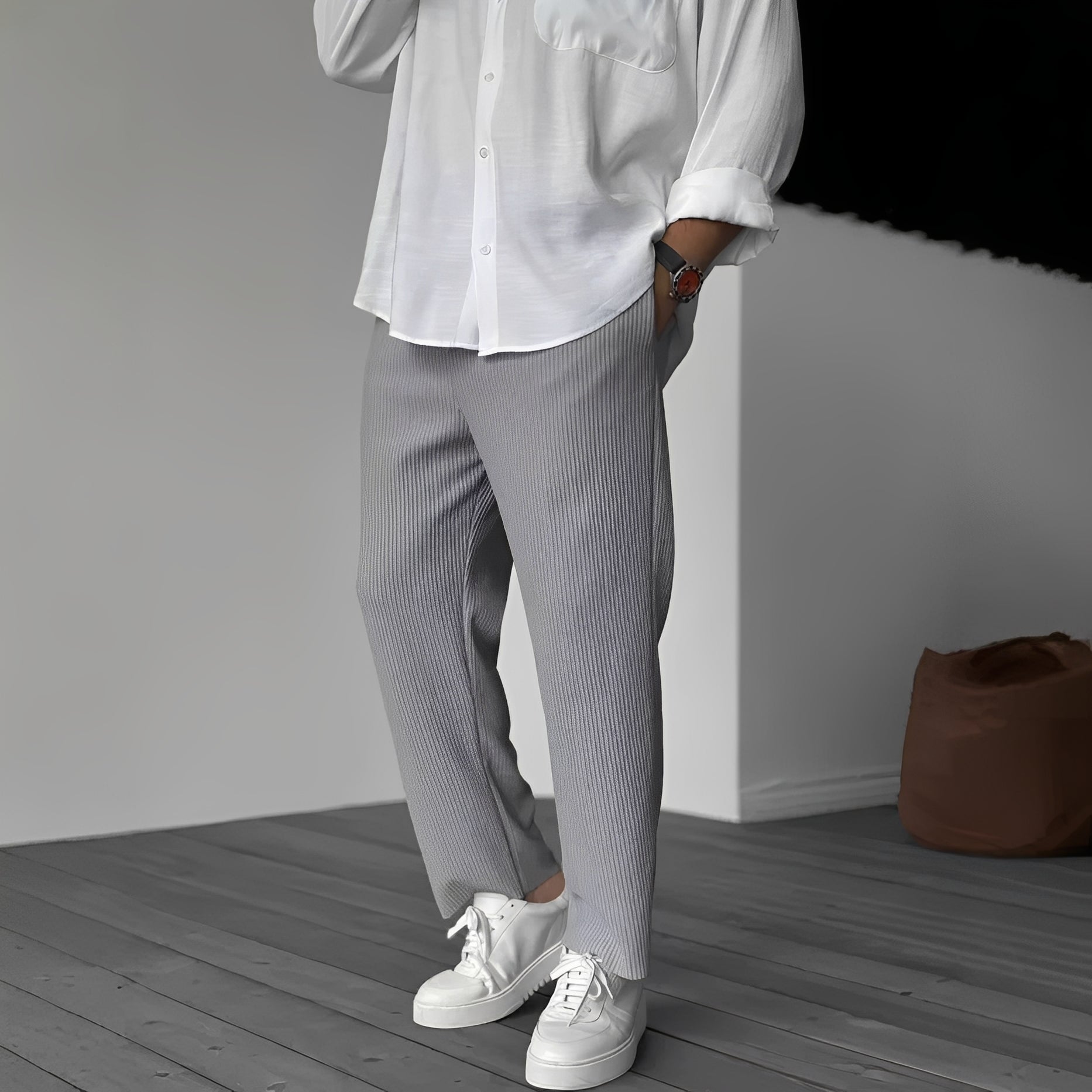 Tristan - Men's Casual Straight-Cut Loose Pants