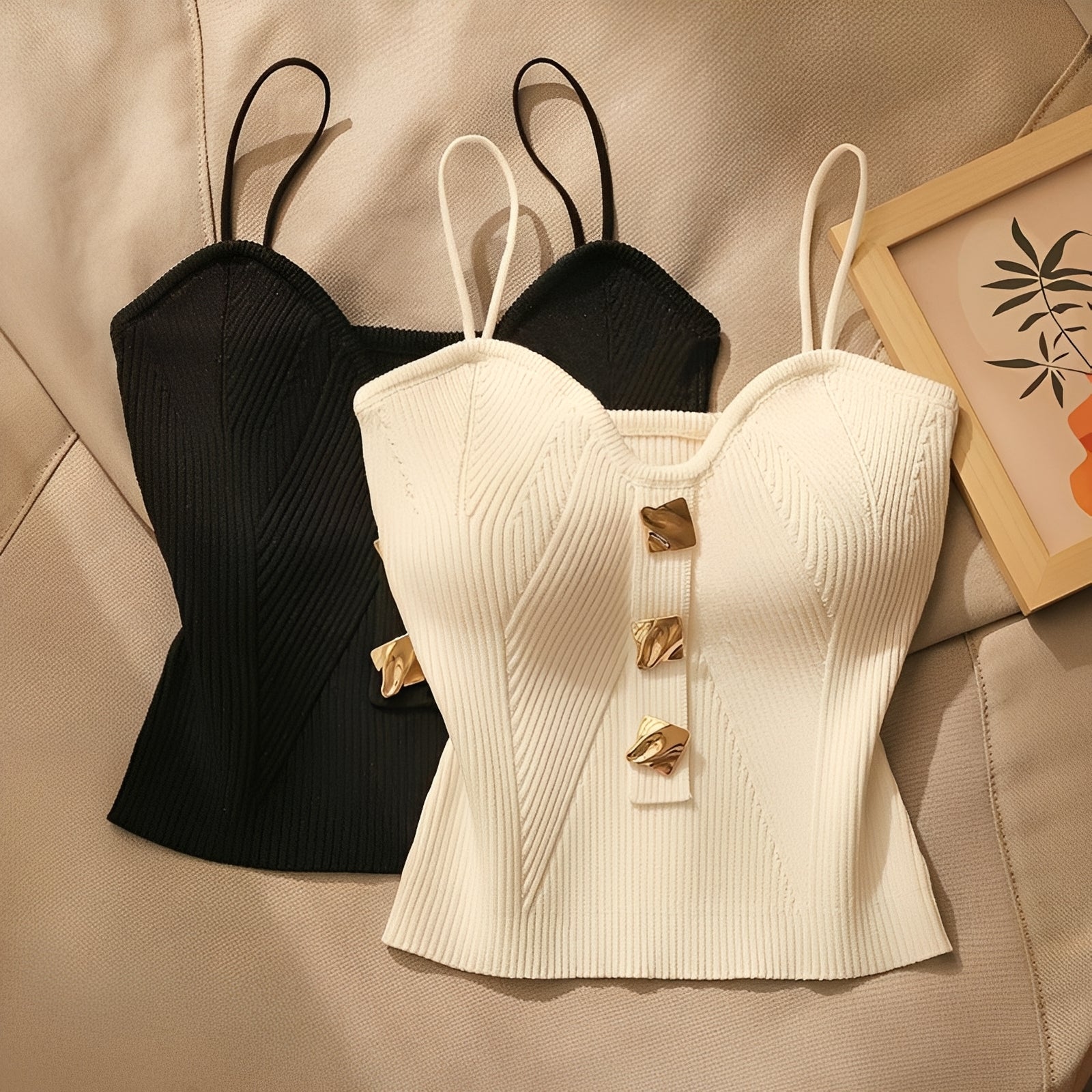 Ameera - Stylish Ribbed Corset Top