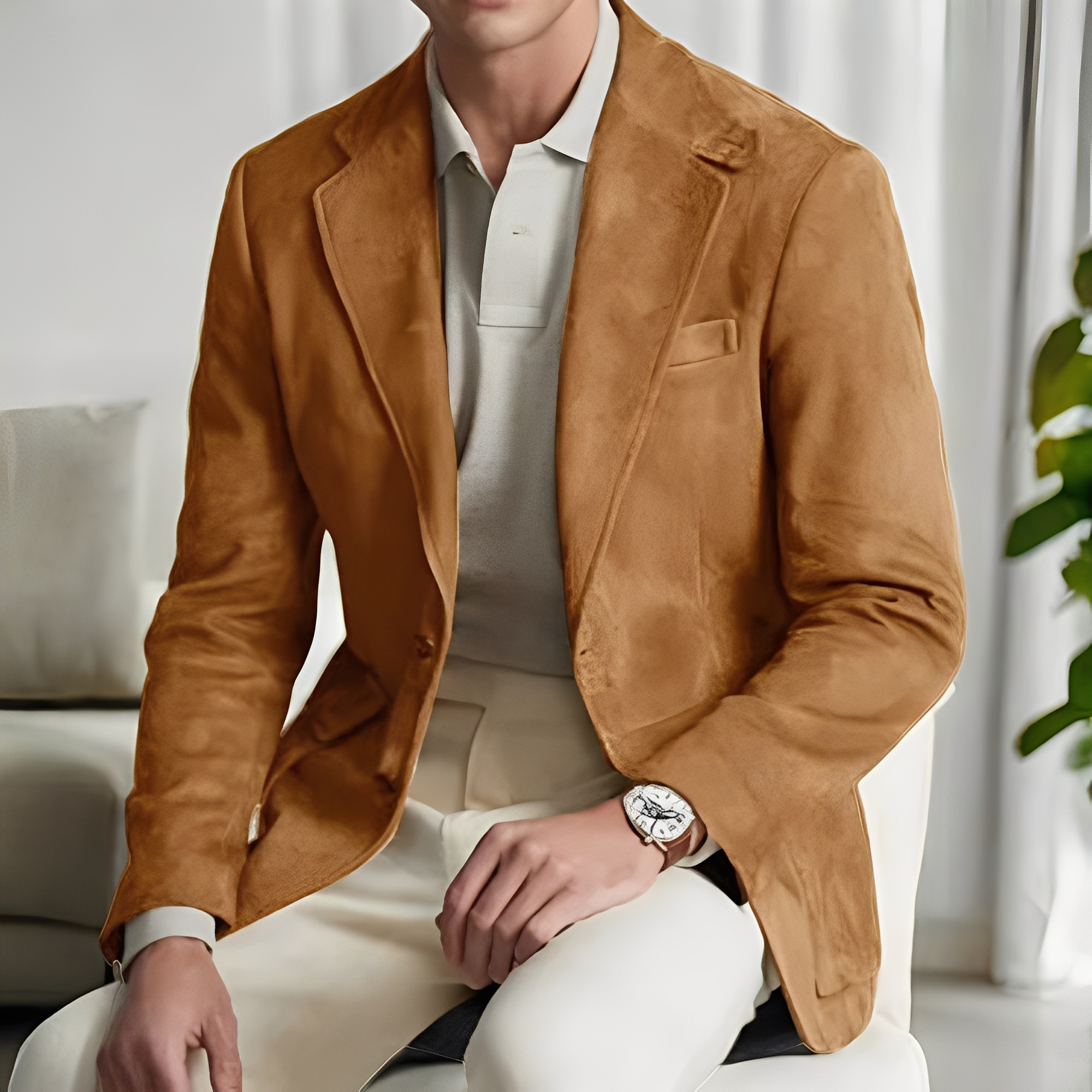 Martin - Elegant suit jacket with button for men