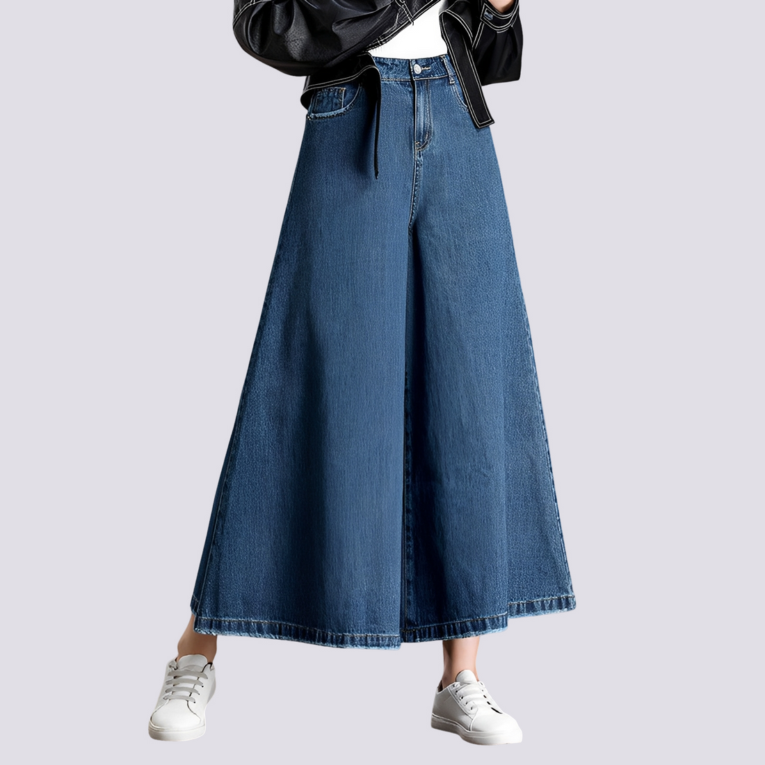Cassie - Fashionable wide-leg jeans for women
