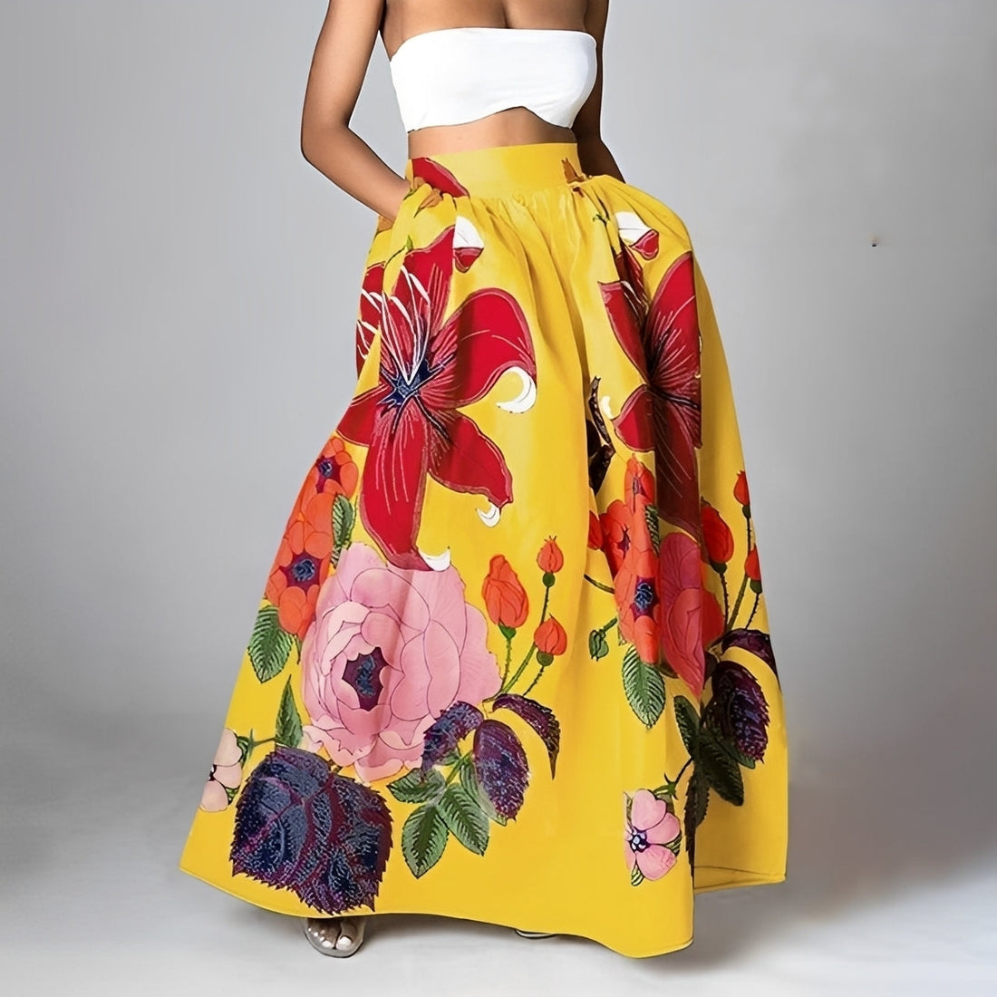 Jessica - Stylish boho high-waisted skirt for women