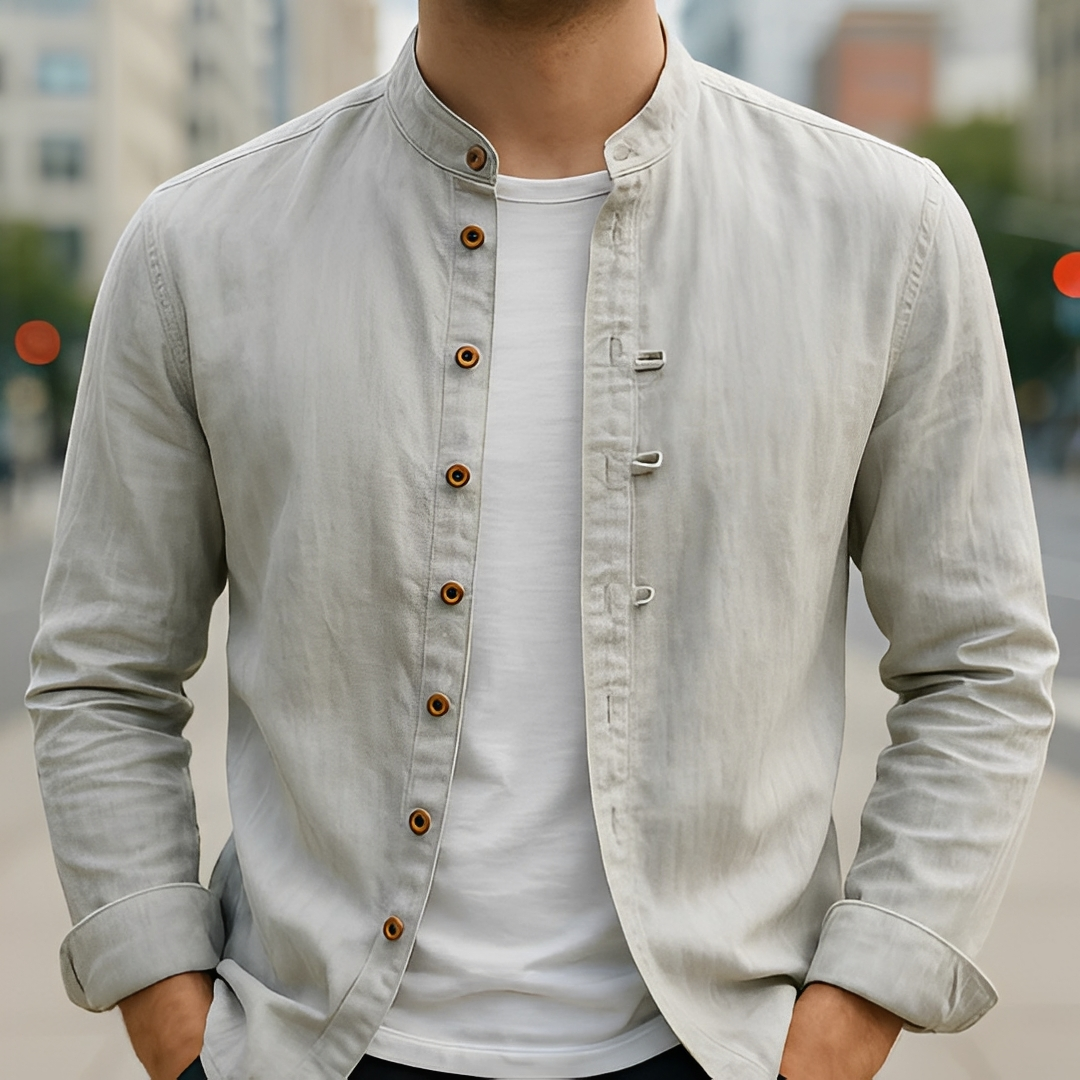Aick - Men's modern long-sleeve summer shirt