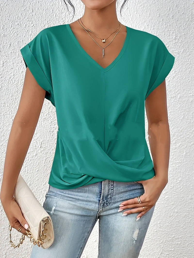 Lucie – Women's V-neck shirt – perfect for daily wear