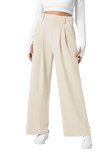 Kyla - High Waist Stretch Wide Leg Pants