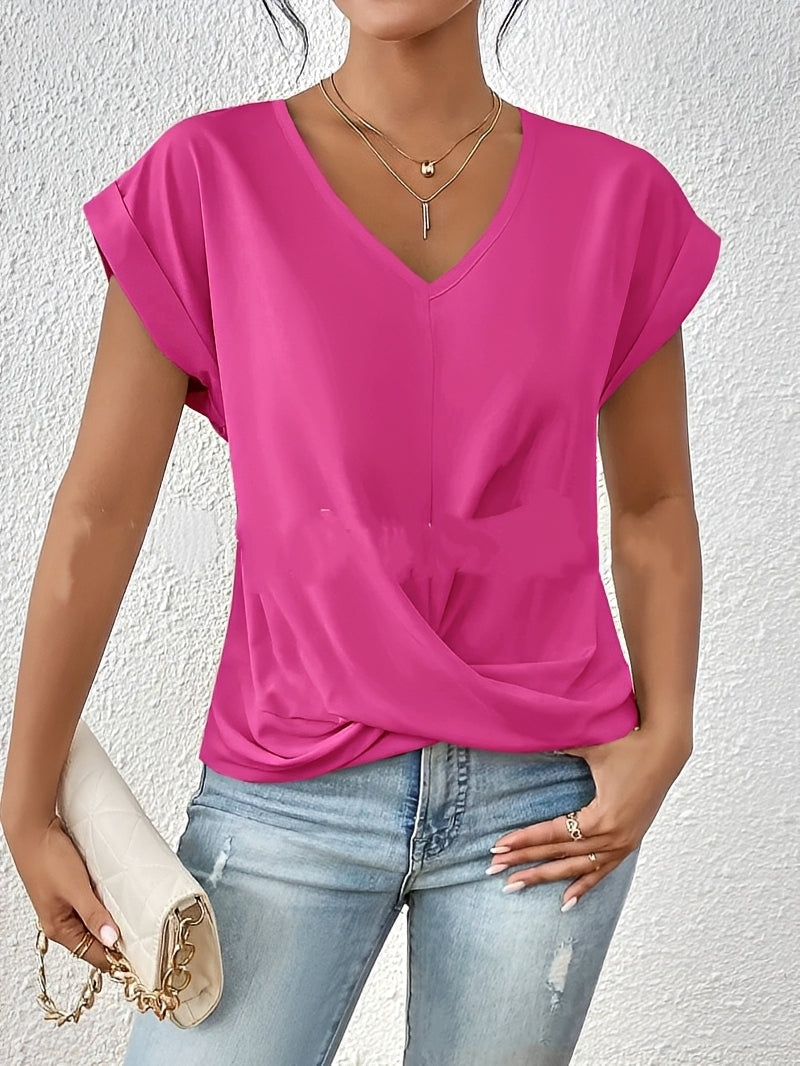 Lucie – Women's V-neck shirt – perfect for daily wear