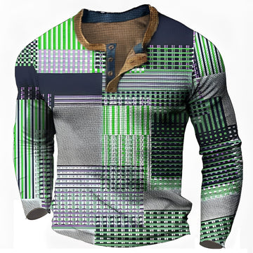 Sam - Men's Long-Sleeve Shirt - Trendy and Relaxed