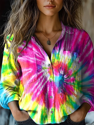 Jasmin - Bright Long-Sleeve Blouse