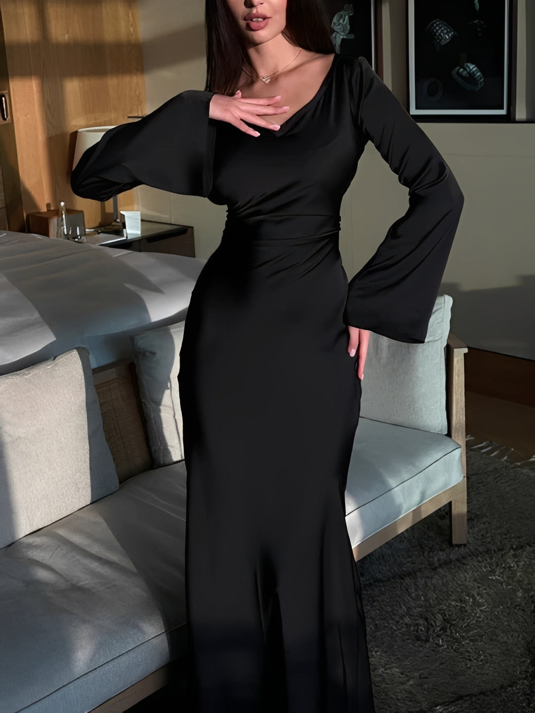 Josie - Relaxed Long-sleeved Dress
