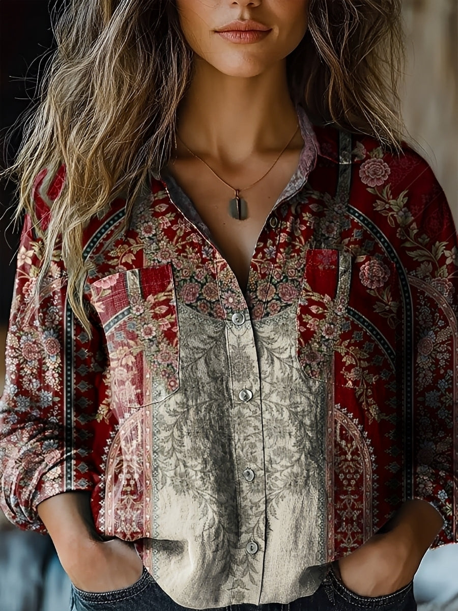 Jasmin - Bright Long-Sleeve Blouse