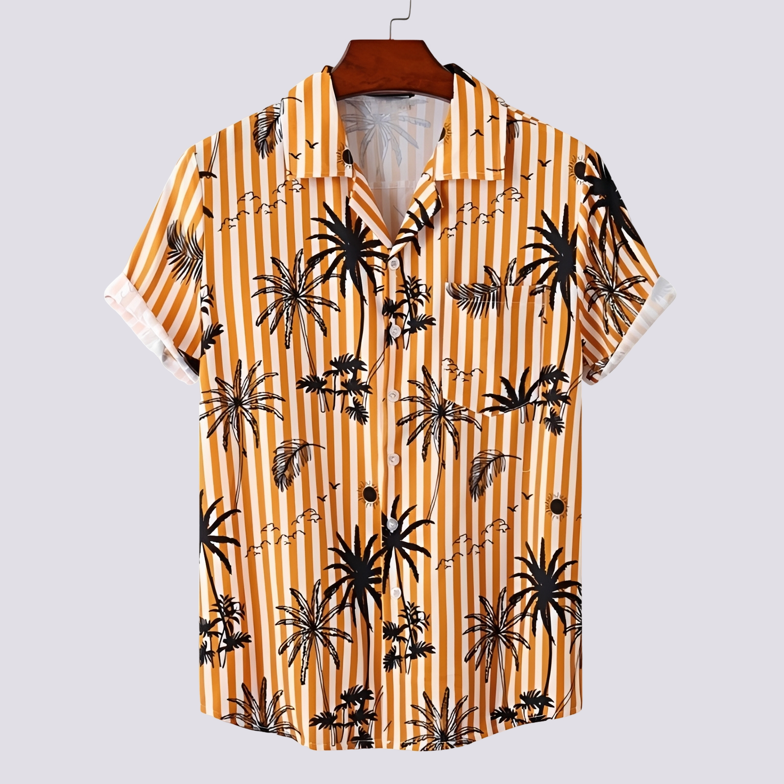 Ronan - Men's stylish polo shirt with Hawaiian design