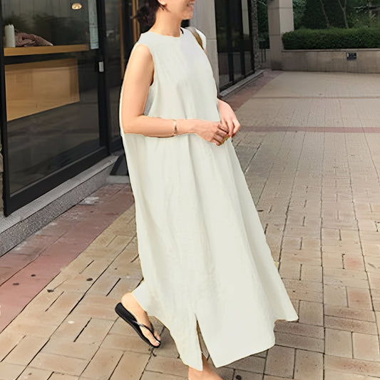 Carly - Casual sleeveless pleated dress for women