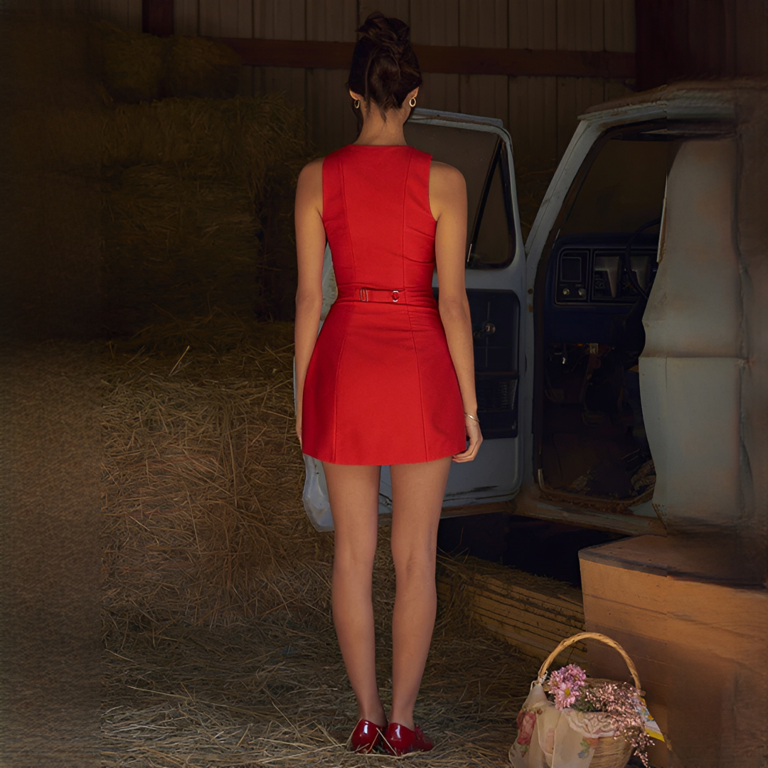 Ellisia - Chic sleeveless mini dress
