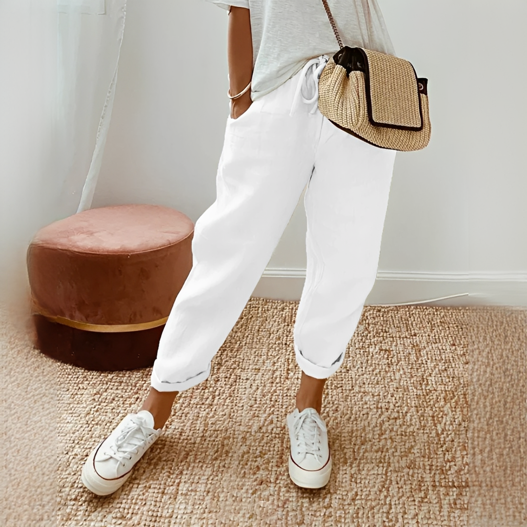 Whitney - Casual Stretch Waist Pants