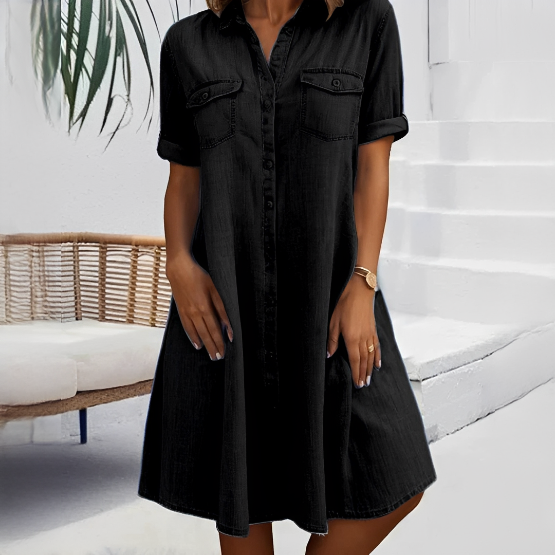 Naomi - Casual Button-Down Short Dress