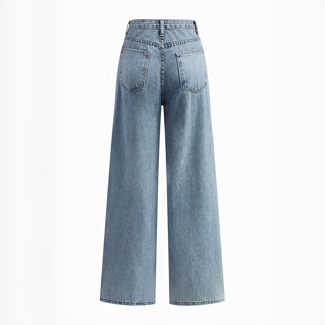 Jolina - Pants with Asymmetrical Waistline