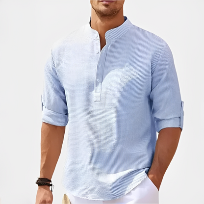 Khenneth - Trendy summer long-sleeve shirt for men