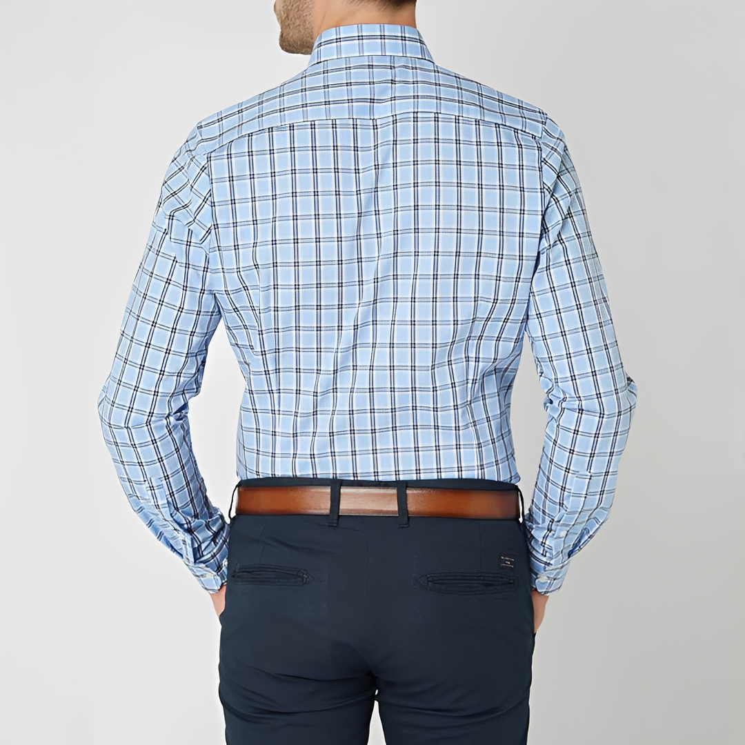 Lance - Long sleeve plaid shirt for men