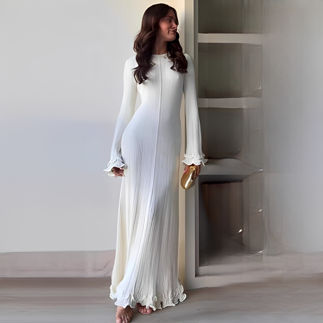 Lebeth - Trendy Long Sleeve Dress