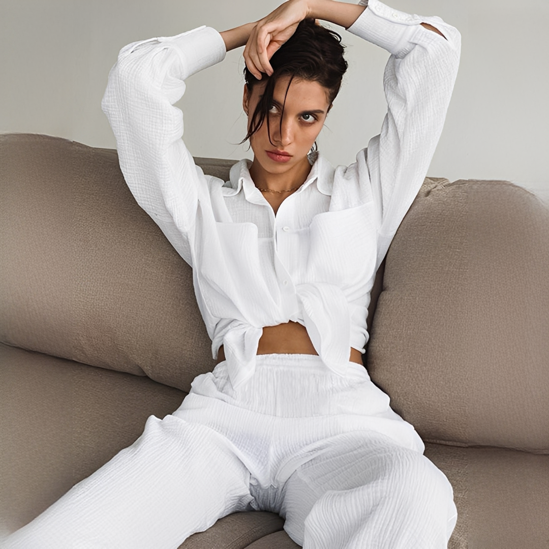 Lucille - Relaxed Two-Piece Trousers Ensemble
