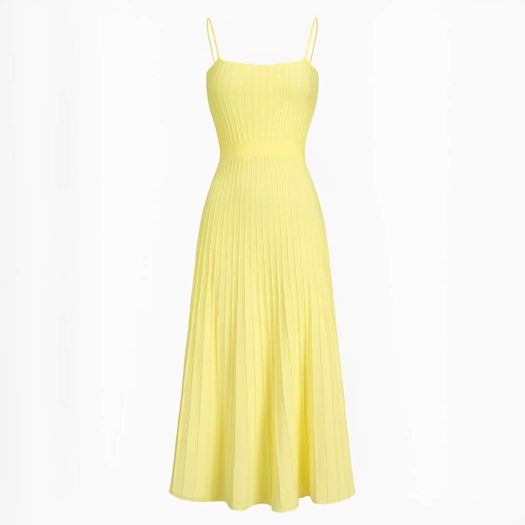 Pheobie - Trendy Pleated Midi Dress