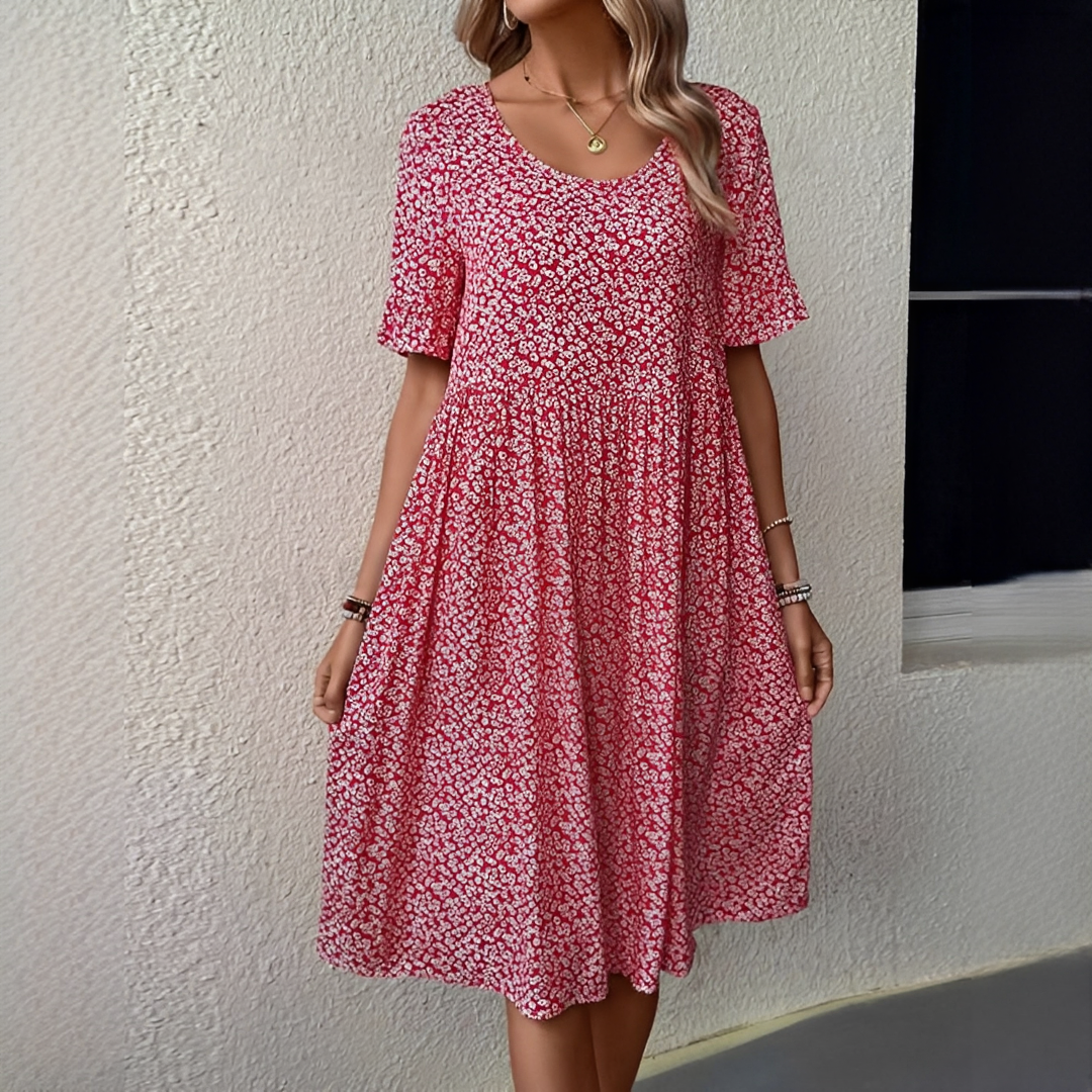 Janina – Roundneck dress women – perfect for sunny days