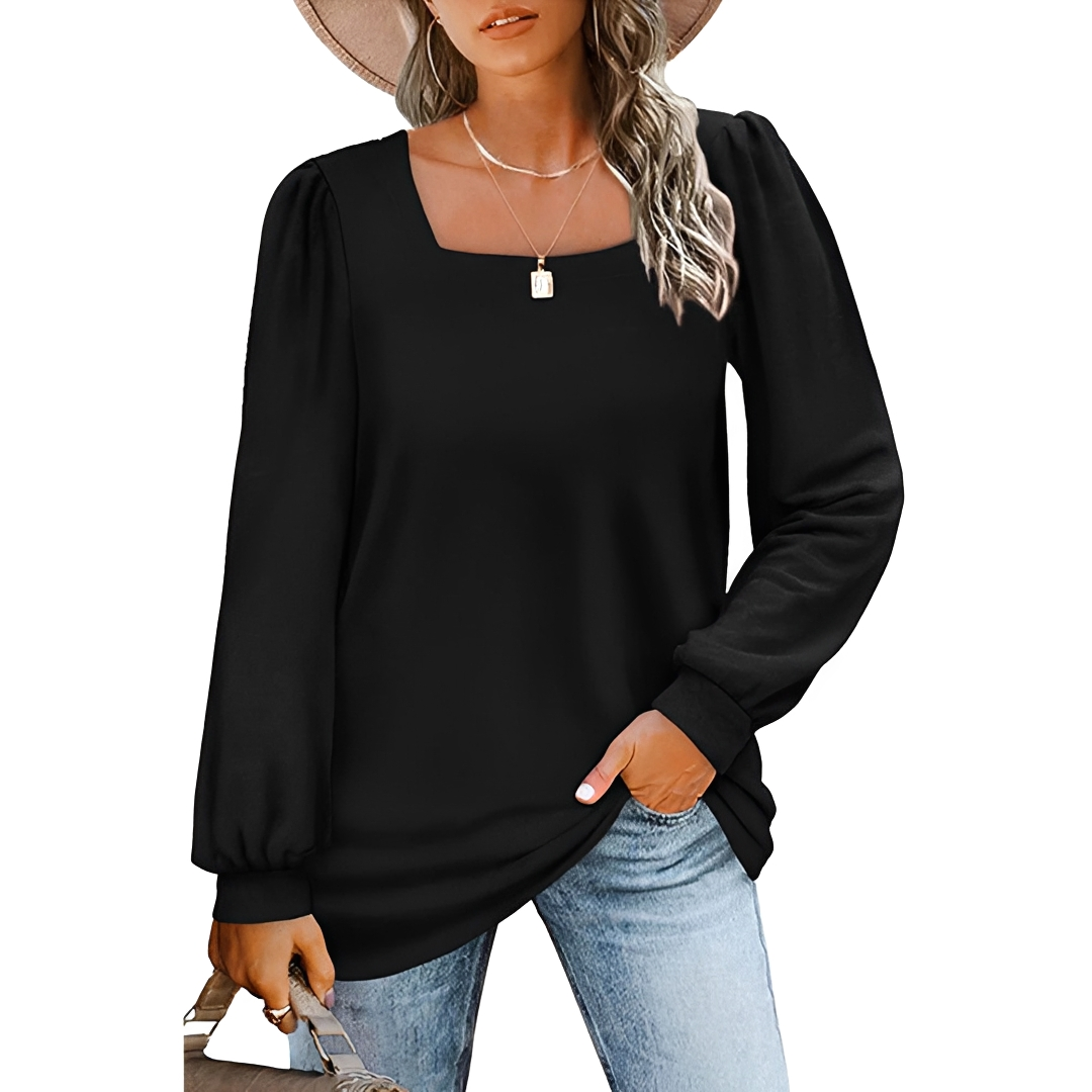Jaylin - Stylish Square Neckline Shirt