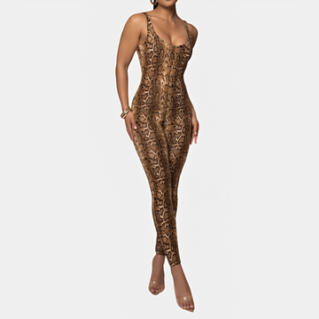 Elaine - Trendy Printed Bodycon Jumpsuit
