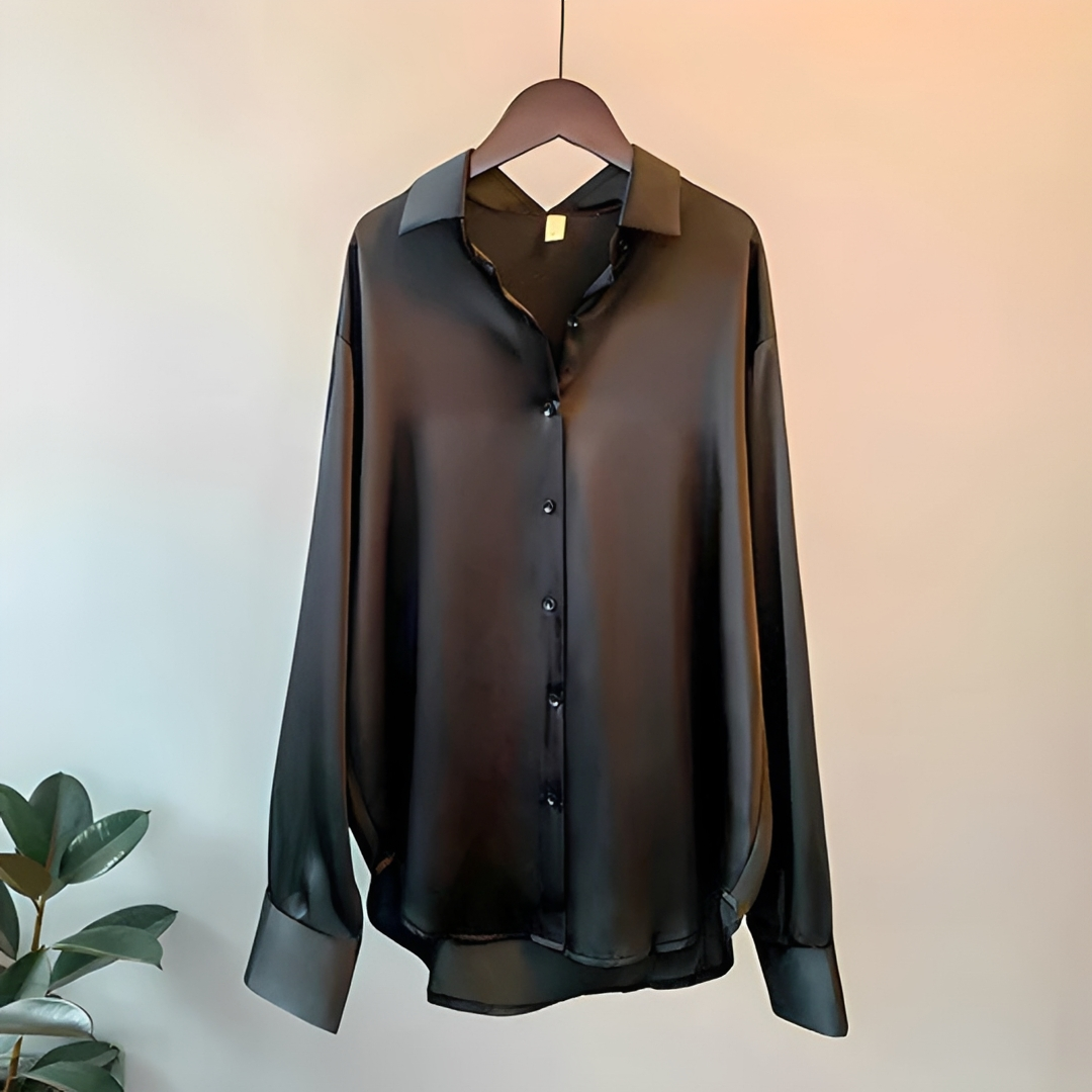 Zaniyah - Glossy Long Sleeved Shirt