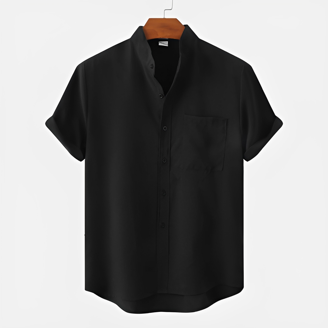 Hayden - Basic Button-Up Polo Shirt
