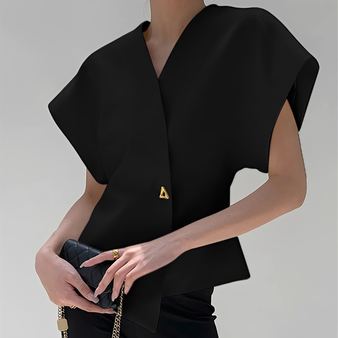 Ariella - Trendy V-neck blouse