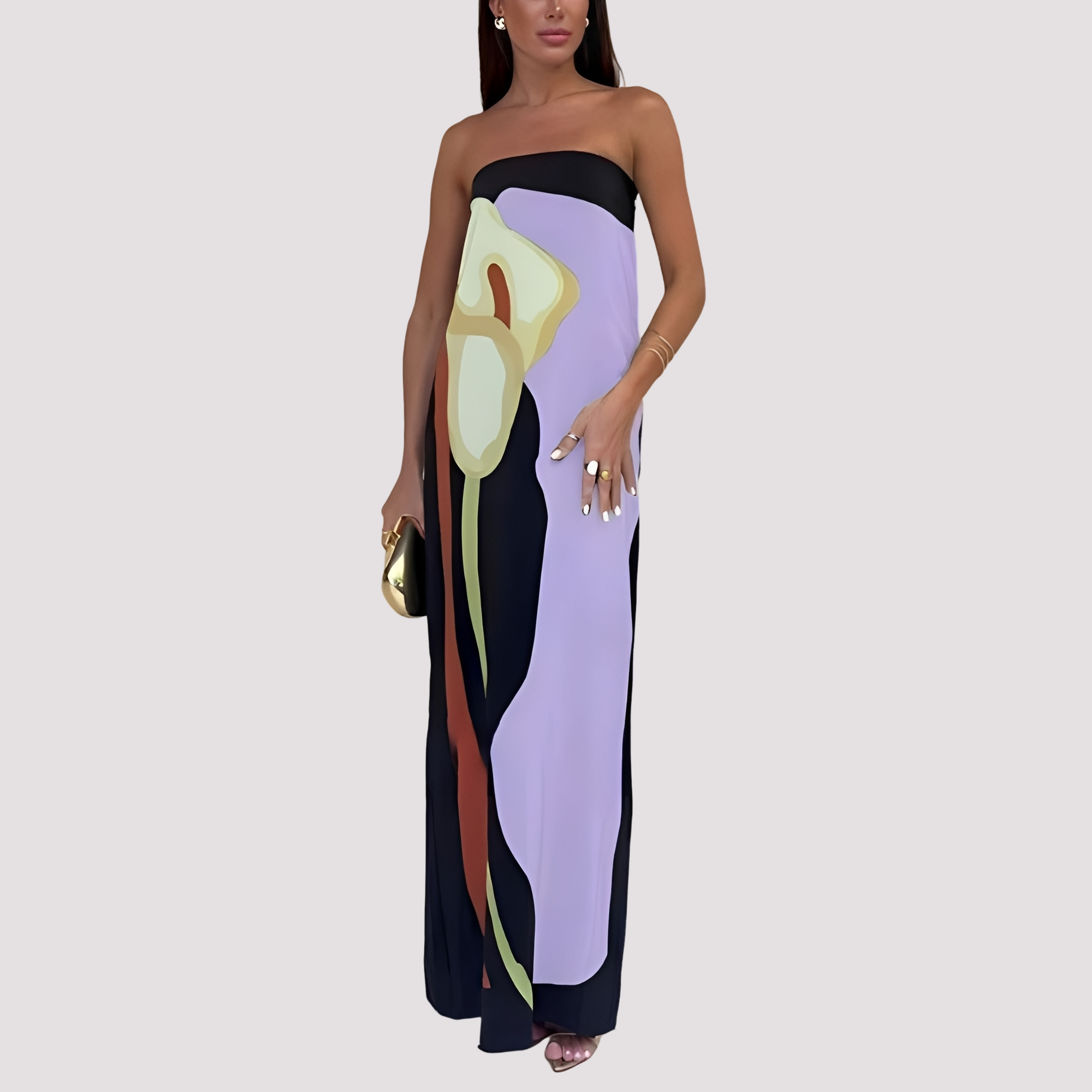 Samara - Fashionable Strapless Maxi Dress