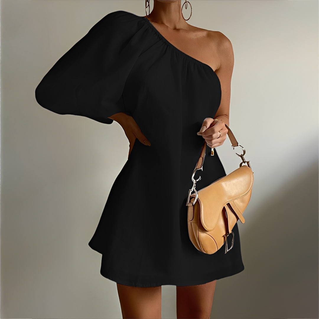Jessy - Short Dress with a Single Sleeve
