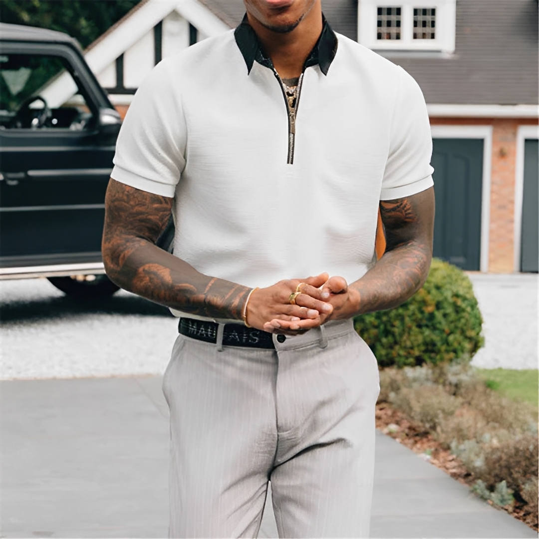 Melton - Relaxed Polo Top