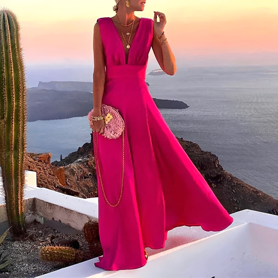 Lilyana - Elegant Sleeveless Maxi Dress