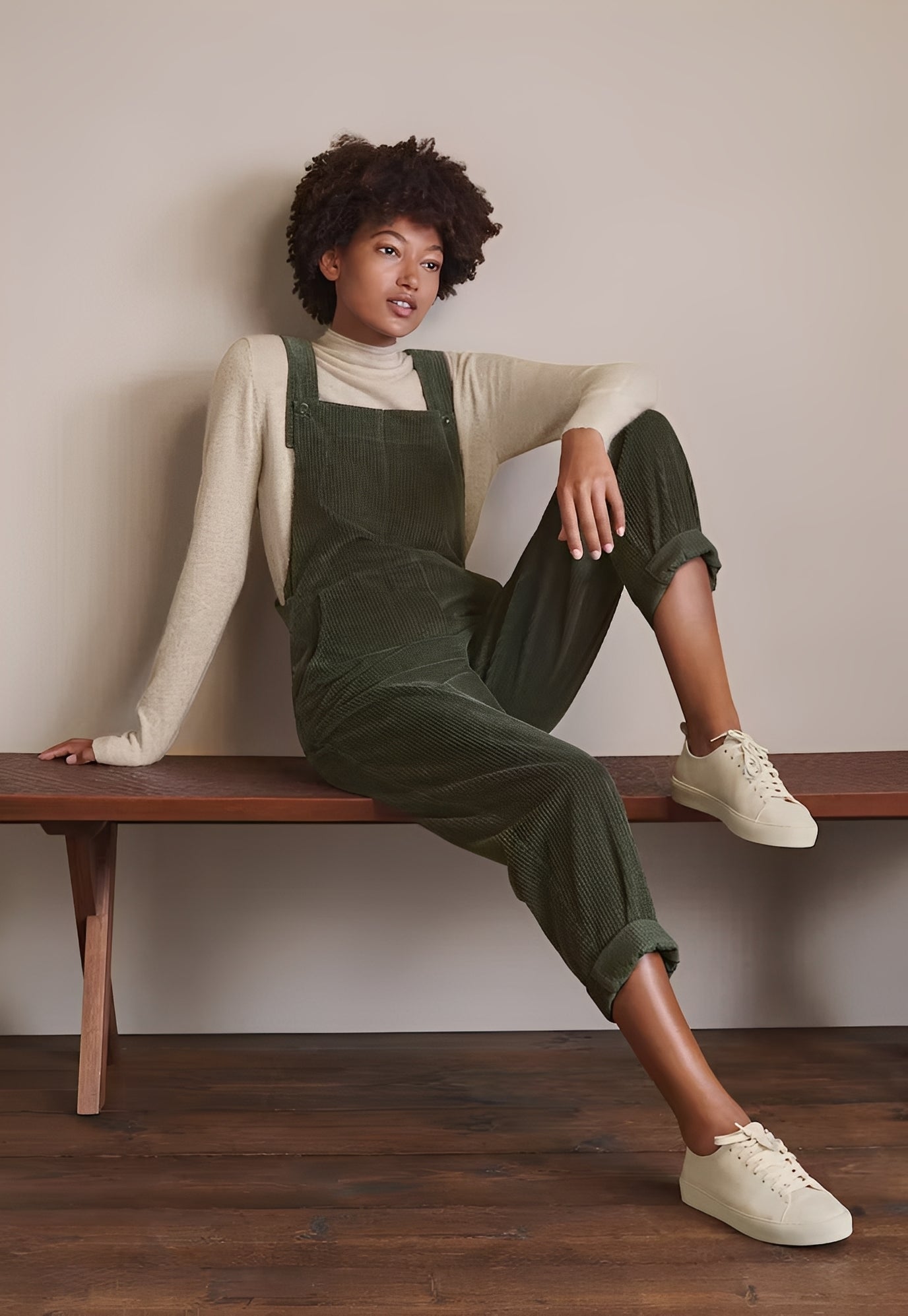 Kristina - Fashionable corduroy jumpsuit for women