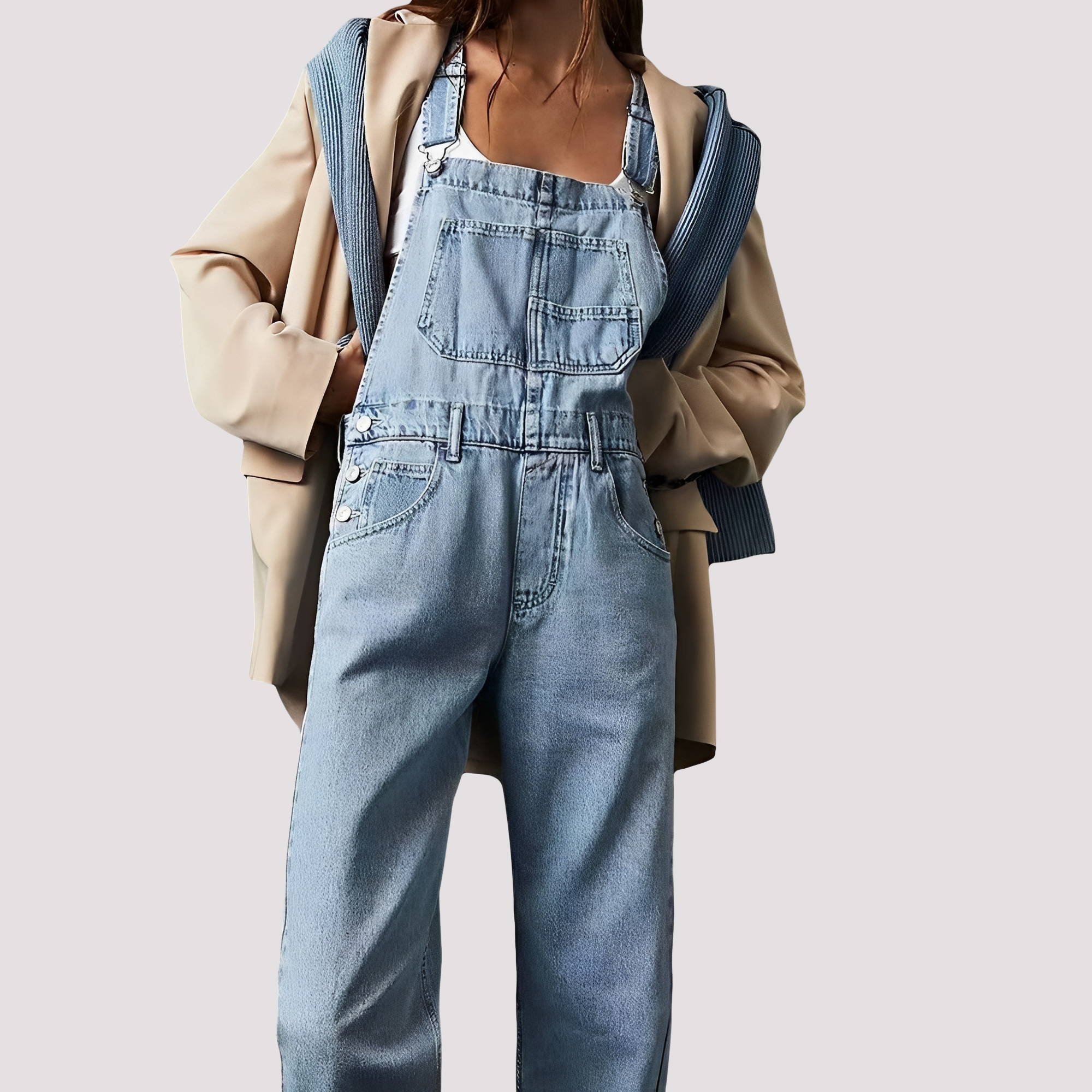 Sophie - Women's casual, loose denim jumpsuit