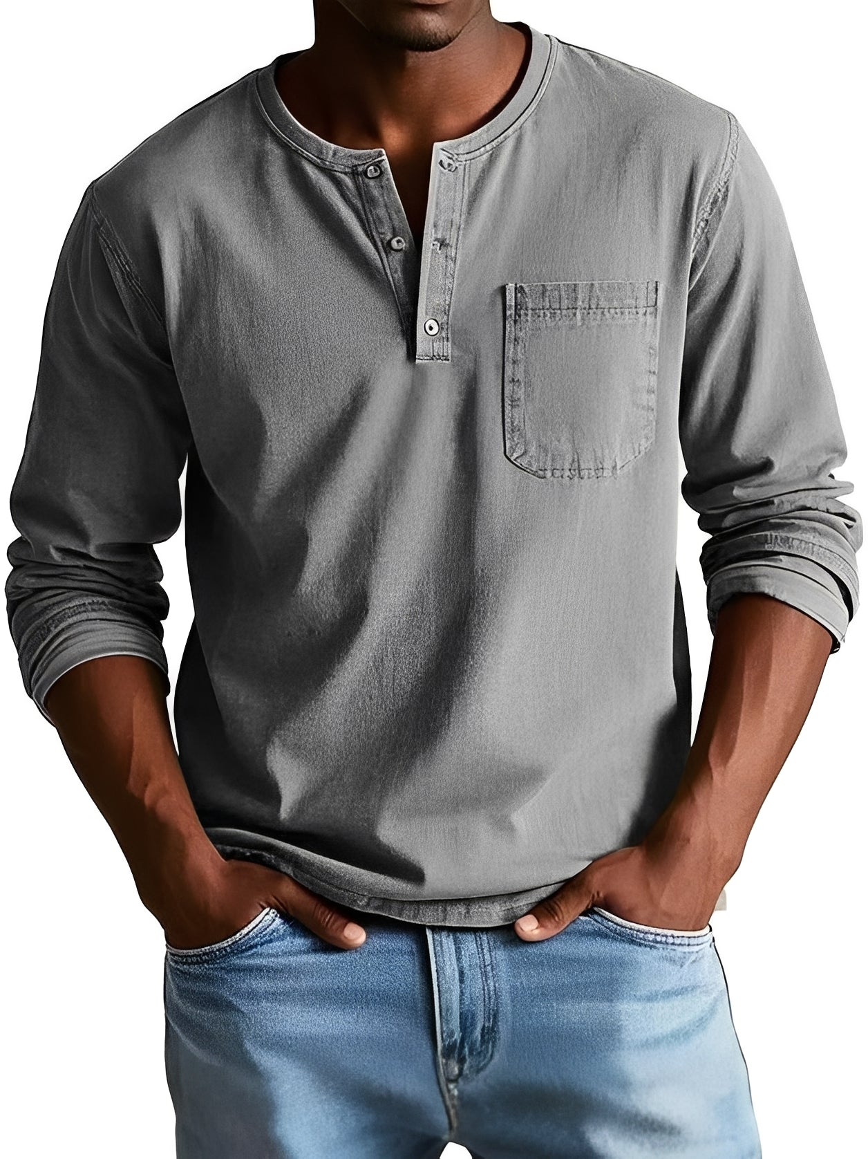Steve - Men's casual long-sleeve shirt