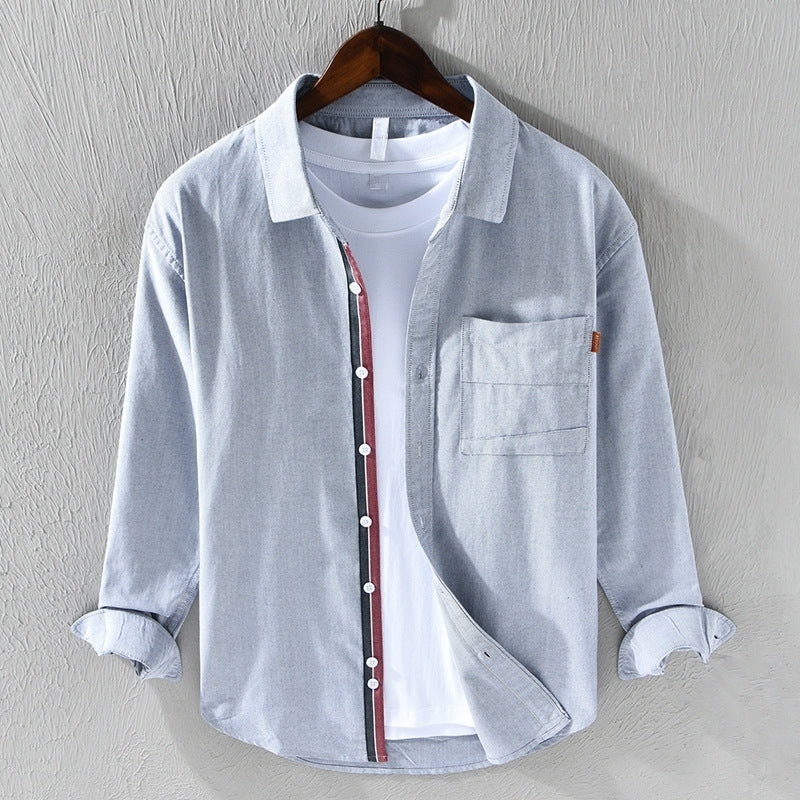 Oskar - Stylish Long-Sleeve Shirt