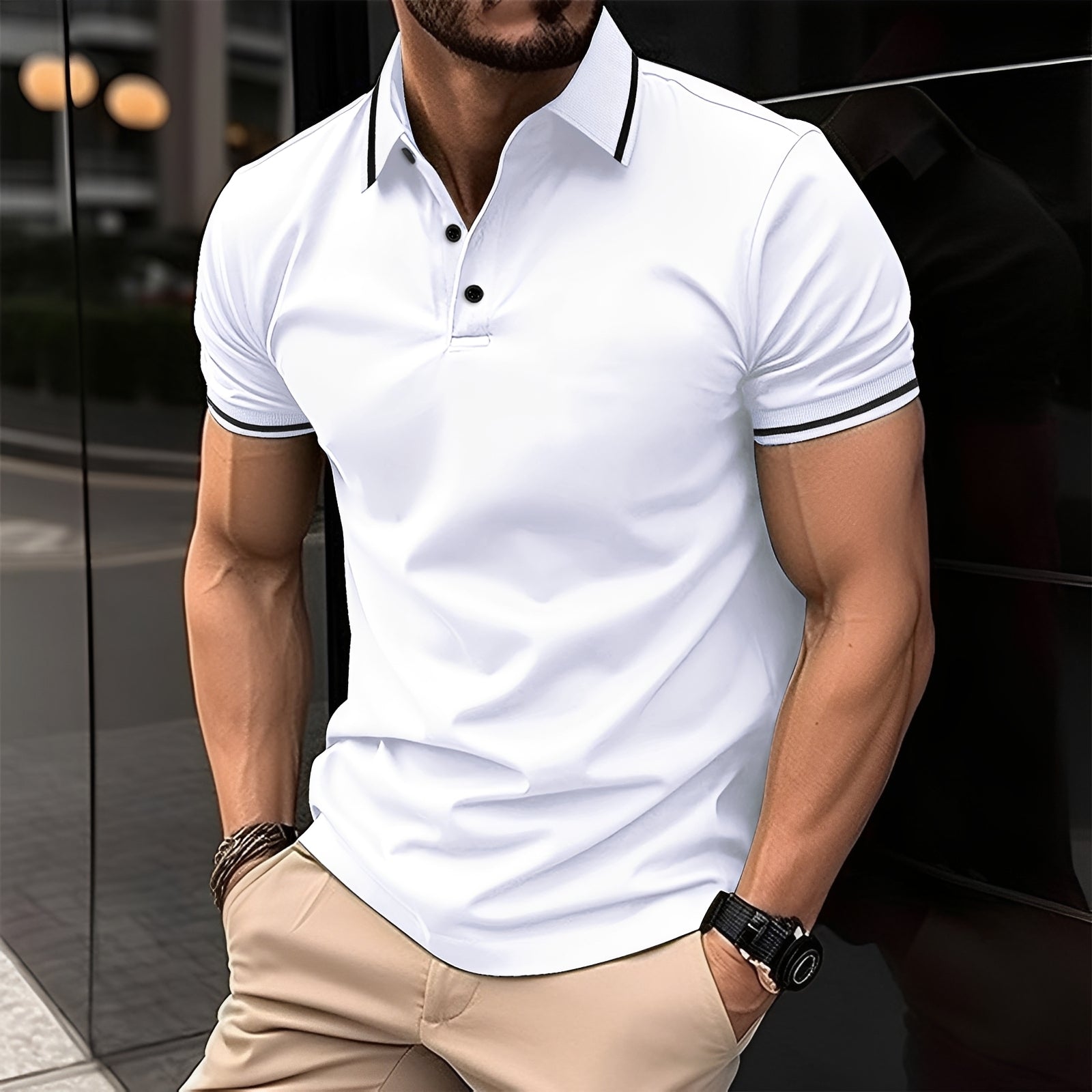 Frank - Stylish Lapel Polo Shirt