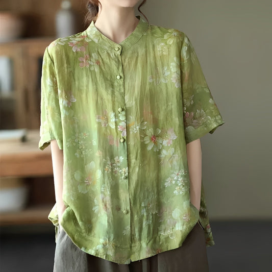 Alana - Women's stylish blouse with mid-length sleeves