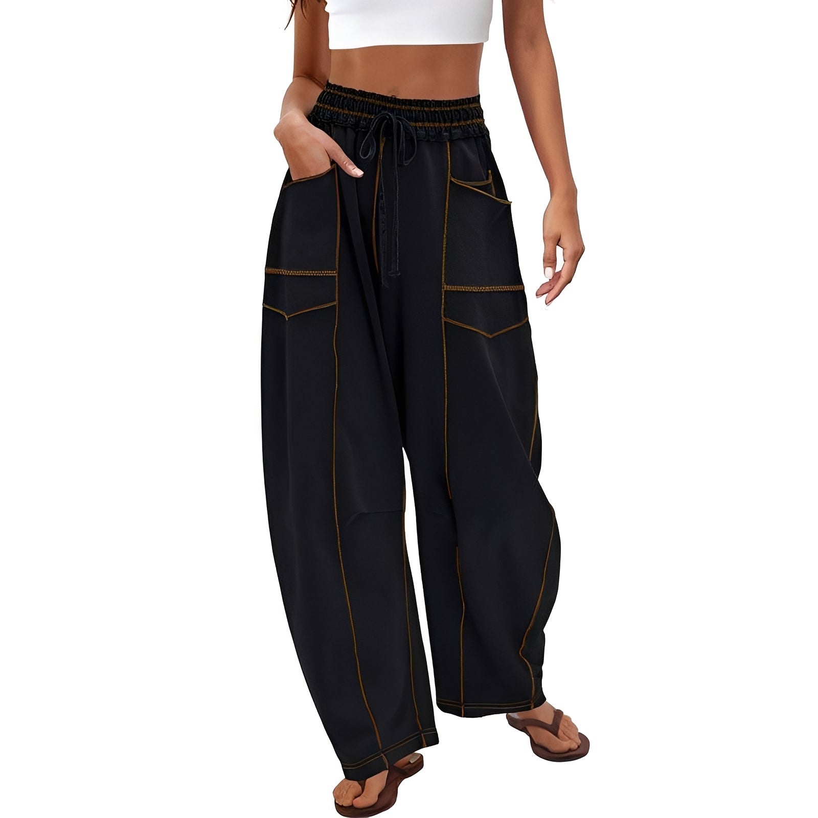 Marianne - Fashionable Wide Legged Trousers